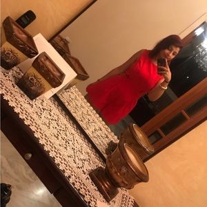 XoXo red formal short jumpsuit size M